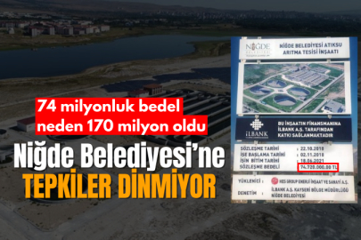 Niğde Belediyesi'ne tepkiler dinmiyor!