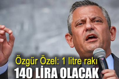 Özgür Özel: 1 litre rakı 140 lira olacak