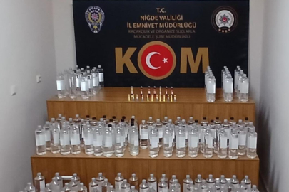 Niğde'de kaçak içki operasyonu!